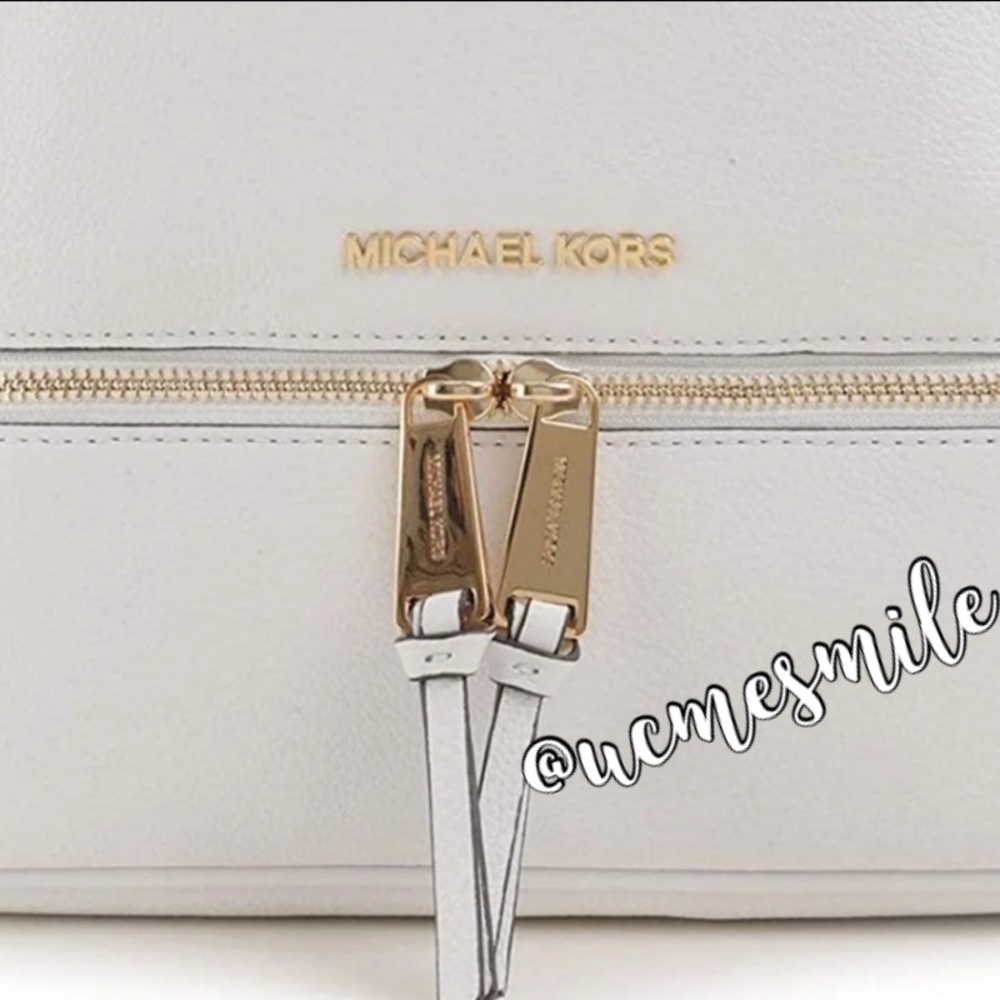 Michael Kors Small Rhea Zip Leather Backpack - Picture 2 of 4
